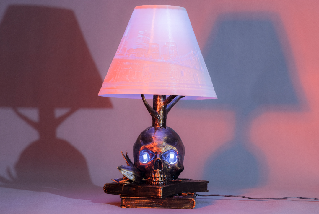 3D教程|創(chuàng)意骷髏臺燈制作